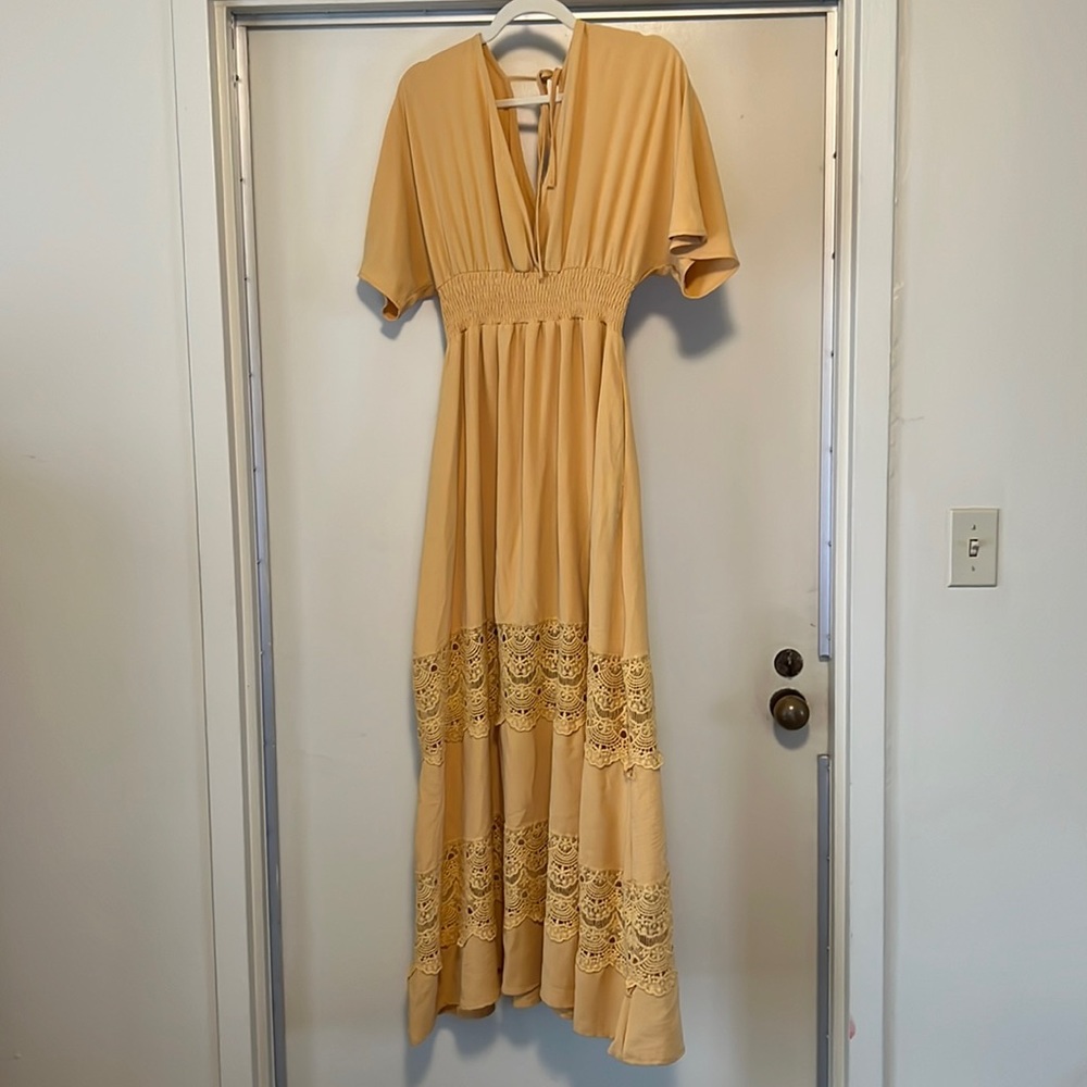 Baltic Born Vera Maxi Dress Mustard Medium